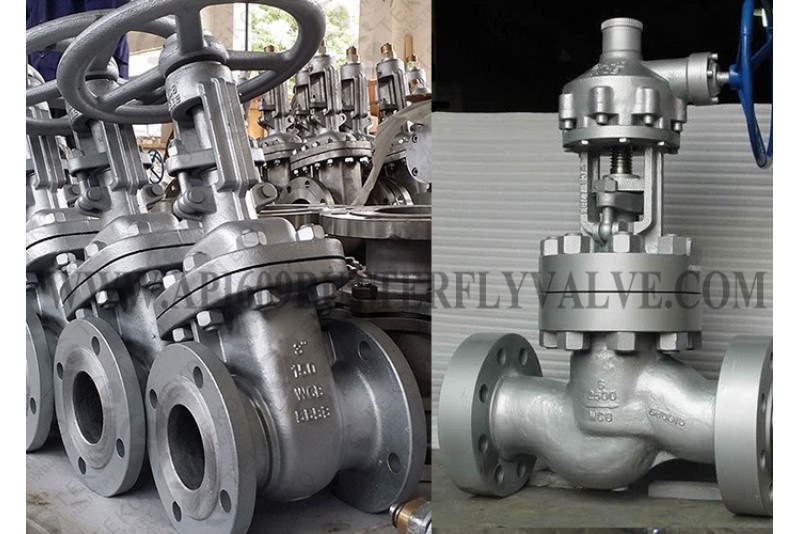 API600 Cast Carbon Steel Shut Off Gate Valve Flanged End Class 150Lb-2500Lb