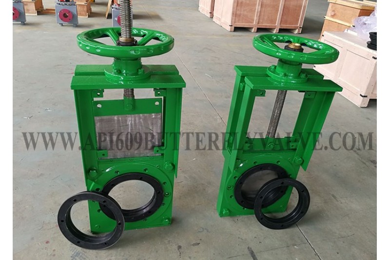 Bi-directional Seal NR Elastomer Seat Demanding Slurry Knife Valve For Slurry Applications